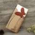 Wooden Invitation Card Butterfly Decoration Pocket Invitation Customized